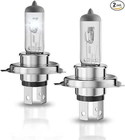 9003/H4 Halogen Headlight Bulb,3800K, 4000 Lumens,12V 55W Standard Halogen Light Bulb,Head Light Bulbs for Car,High Brightness Headlight Bulb,Headlight Bulbs High and Low Beam,Pack of 2