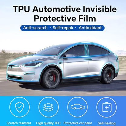 for Tesla Model X 2022-2025 TPU Anti-Scratch Car Paint Protection Film,Precut Front Bumper 8.5Mil Clear Self-Adhesive Invisible Waterproof PPF Film,for Tesla External Protective Accessories