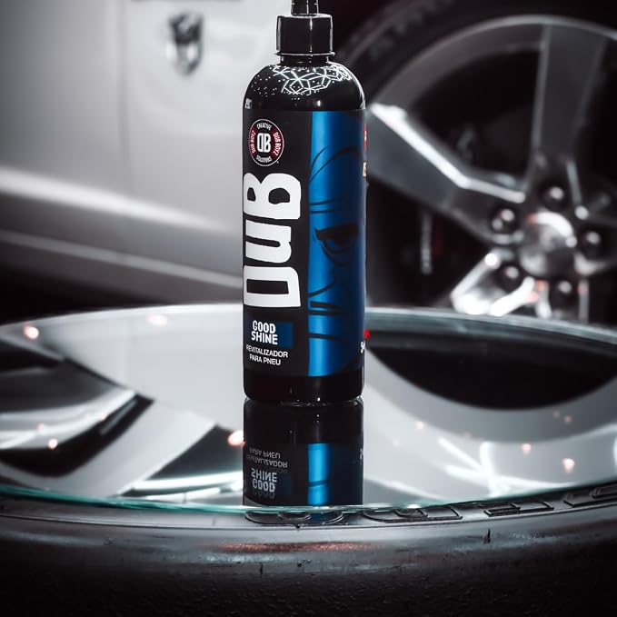 Tire Shine Spray - 16oz Wet Look Gloss Tire Dressing, No Sling Formula, Quick-Dry, UV Protection, Long Lasting | DUB BOYZ Good Shine