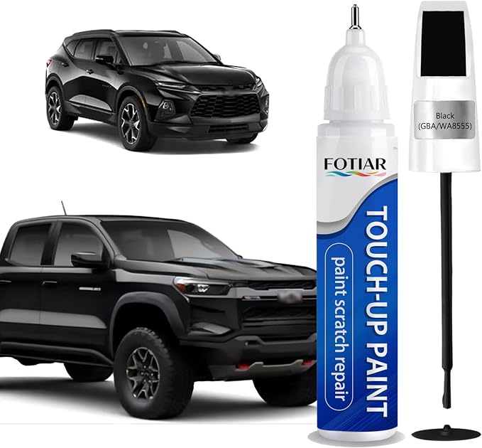 Black GBA/WA8555 Touch up Paint for Chevrolet-Exact Match Scratch Repair Kit 2-In-1 Premium Car Paint Pen for Chips & Nicks