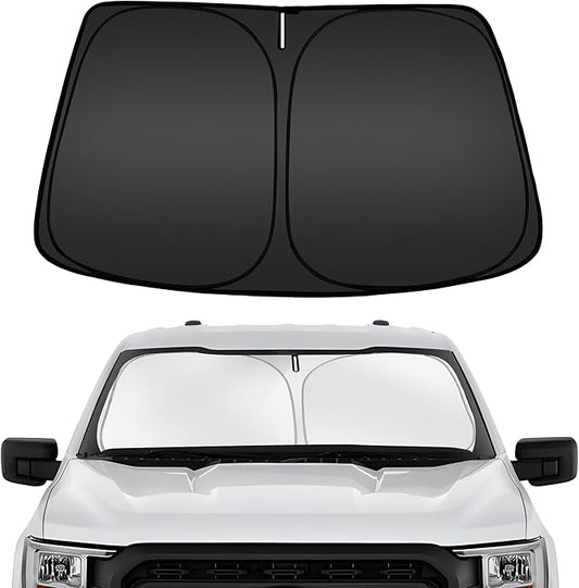 ARISMOTOR Windshield Sun Shade for Ford F-150 F150 2021-2025 2026, Custom Fit Foldable Front Window Sunshade Sun Visor Protector, Block UV Rays Keep Your Car Cooler