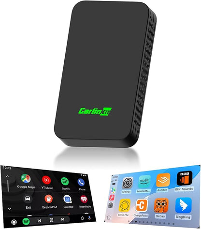 Carlinkit 5.0 Wireless CarPlay & Android Auto Adapter 2air, Plug & Play, No Lag, Stable Connection, Online Update, for Cars with OEM Wired CarPlay & Android Auto (2016-2026)