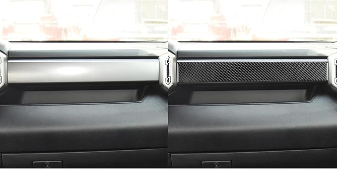 NVCNX Real Premium Carbon Fiber for Toyota Tundra 2022-2026 / Sequoia 2023-2026 2024 2025 Car Dash Board Dashboard Panel Cover Interior Trim Accessories Overlay Sticker Decal 3PCs not for Character