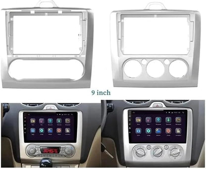 Fit 9 Inch Car Frame Adapter Decoder Fit For Ford Focus 2 S-Max 2004-2014 Android Radio Fitting Panel Kit Auto Parts(MT AC)