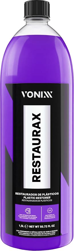 Vonixx Restaurax Plastic Restorer 50.7 fl oz (1.5L) - Restore Interior and Exterior Plastic, Bumpers, Trims, dashboards, Door Panels, Dressing protectant