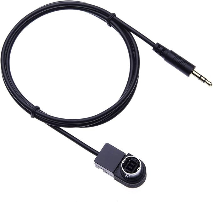 Aux Input Cable Adaptor, Stereos Alpine Aux Jack 3.5mm Converter for Alpine, JVC Stereo CDA 7998R, 9535R, 9830R, 9831R, 9833R, 9847R, 9851R, 9853R, 9855R, 9812RB, 9854R