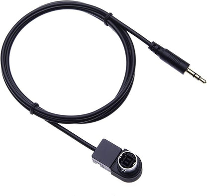 Aux Input Cable Adaptor, Stereos Alpine Aux Jack 3.5mm Converter for Alpine, JVC Stereo CDA 7998R, 9535R, 9830R, 9831R, 9833R, 9847R, 9851R, 9853R, 9855R, 9812RB, 9854R