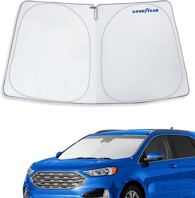 Goodyear Foldable Windshield Sunshade for Ford Edge 2015-2024, Car Accessories, Sunshade Cover, Sun Shade Car Windshield, Window Sun Blocker - GY008297