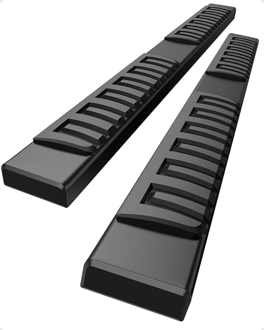 KYBOLT Running Boards 6.3 Inches Compatible with 2007-2018 Chevy Silverado/GMC Sierra 1500 2500HD 3500HD, 2019 1500LD/Limited 2500HD 3500HD Extended Cab Aluminum Side Steps Nerf Bars
