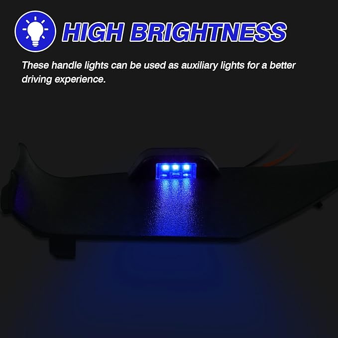 Powerty LED Light for 2018-2023 2024 Toyota Camry Accessories Inner Door Handle Bowl Mood Lighting Decorative Interior Lamp 4PCS Blue