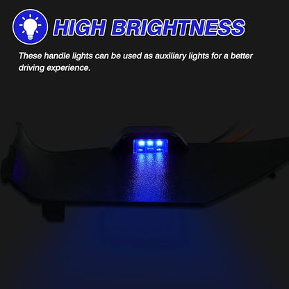 Powerty LED Light for 2018-2023 2024 Toyota Camry Accessories Inner Door Handle Bowl Mood Lighting Decorative Interior Lamp 4PCS Blue
