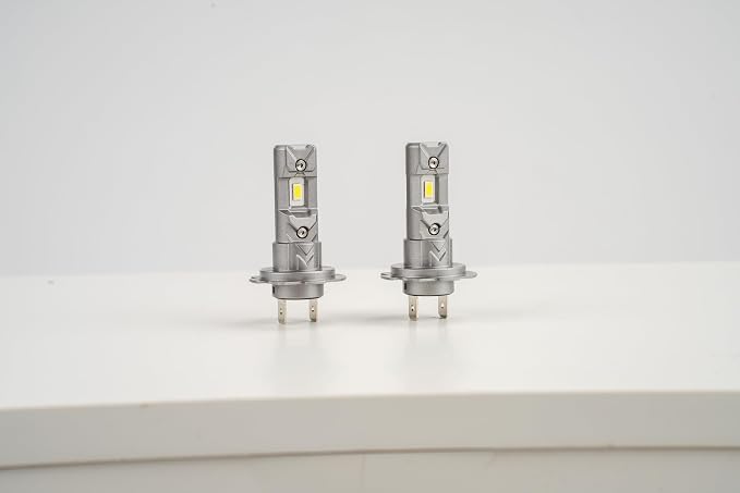 Marsauto M1C H7 30000LM LED Fog Light, Fanless IP68 Plug & Play – 2 Pack | 6500K cool white, 1:1 mini size no adapter, fits car truck SUV, all-weather IP68, 5-min DIY install
