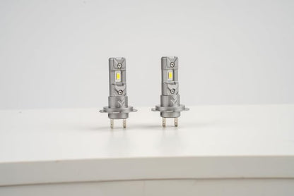 Marsauto M1C H7 30000LM LED Fog Light, Fanless IP68 Plug & Play – 2 Pack | 6500K cool white, 1:1 mini size no adapter, fits car truck SUV, all-weather IP68, 5-min DIY install