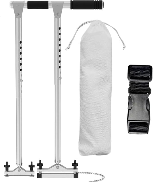 Hand Control for Disabled Drivers, Portable Vehicle Driving Assistance, Adjustable Aluminium Steering and Braking System with Anti-Slip Base, Storage Bag Included