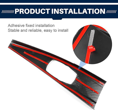 for BMW Multimedia Panel Cover, F30 Carbon Fiber Style Panel Trim Cover Car Center Console for 3 Series F30 F31 F32 F34 F36 328i 320i 335i 330i 435i 420i 430i 440i 425i, Not for F33