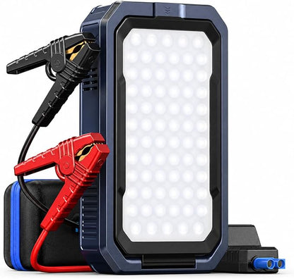 UTRAI Jump Starter with Air Compressor,8000A Portable Car Battery Jump Starter for All Gas/12L Diesel,150PSI Tire Inflator with Auto Shut-Off,160W DC Output, 2000LM Light,OBD2 Scanner