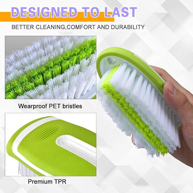 Carpet and Upholstery Cleaning Brush, Household Hard Bristle Brush, Car Plastic Gap Cleaning Brush, Universal Auto Detailing Brush for Car Interior Seat, Clothes and Sofa Cleaning
