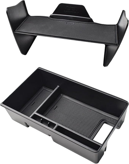 2PCS Center Console Tray Compatible with Toyota Venza 2021 2022 2023 2024 Accessories, Gear Shift StorageInsert Tray Middle Console Organizer Compartment Armrest Secondary Box Organizer