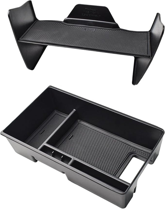2PCS Center Console Tray Compatible with Toyota Venza 2021 2022 2023 2024 Accessories, Gear Shift StorageInsert Tray Middle Console Organizer Compartment Armrest Secondary Box Organizer