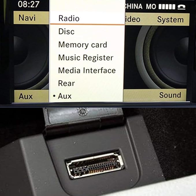 AMI MMI MDI Music AUX Adapter Cable Compatible with A1 A3 A4L A6 A6L A7 A8L Q3 with 3G System