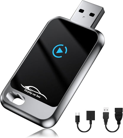 Wireless Carplay Adapter, 2 in 1 Wireless Car Play and Android Auto Adapter Convert Wired to Wireless Dongle for Apple Android,Plug and Play Stable Connect for iOS 10+ & Android 10+ for Car from 2016