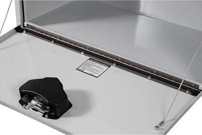 Buyers Products 1702400 Steel Underbody Truck Box, 18x 18x 24 Inch, Job Site Box, Lockable T-Handle Latch, Utility Tool Box, Heavy Duty Storage and Organizer, Made In The USA, White