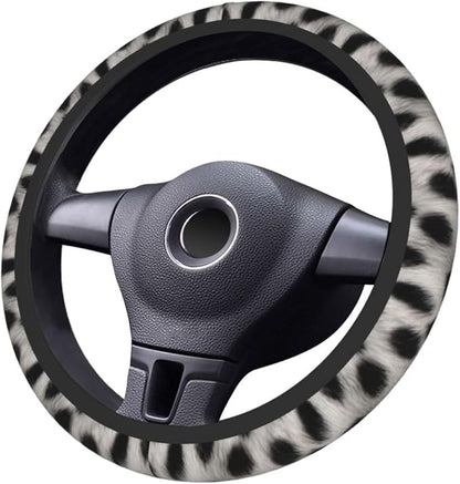 Cute Cat Print Steering Wheel Covers Non Slip Neoprene Universal 15 Inch Steering Wheel Protector Car Cover for Men Women