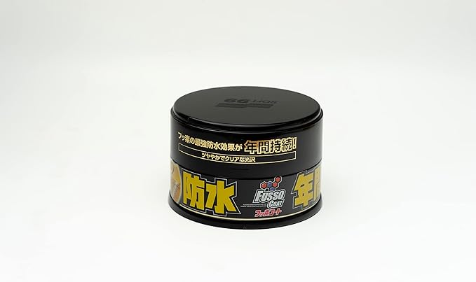 SOFT99 Fusso Coat 12 Months Wax Dark (Japanese Version) – Synthetic Car Wax for Black, Red, Blue & Dark Color Vehicles – Long-Lasting Hydrophobic Protection