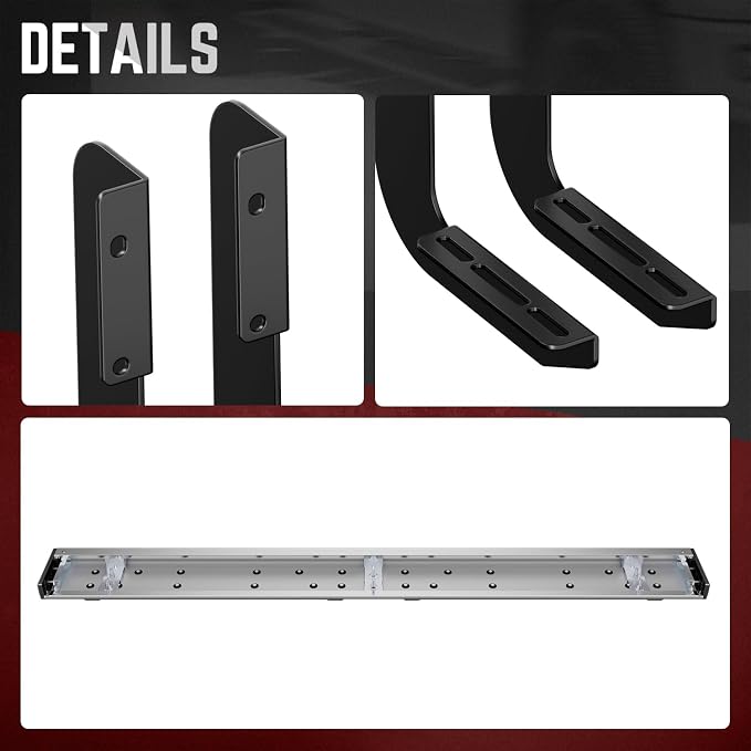 DNA Motoring 6.5" Flat Running Boards Side Step Nerf Rails Bars Compatible with 99-16 Ford F250SD F350SD F450SD Standard Cab, STEPB-U-F25099-T1-S