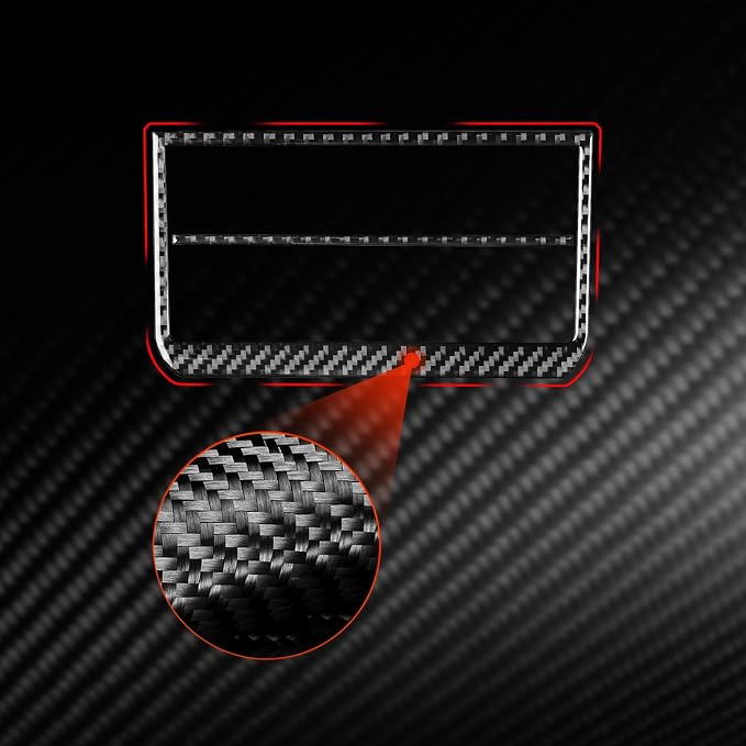 NVCNX Real Premium Carbon Fiber for Toyota Tundra 2022-2026 / Sequoia 2023-2026 2024 2025 Truck Pickup SUV Car Dash Driver Side Button Panel Cover Interior Trim Accessories Overlay Sticker Decal 2PCs