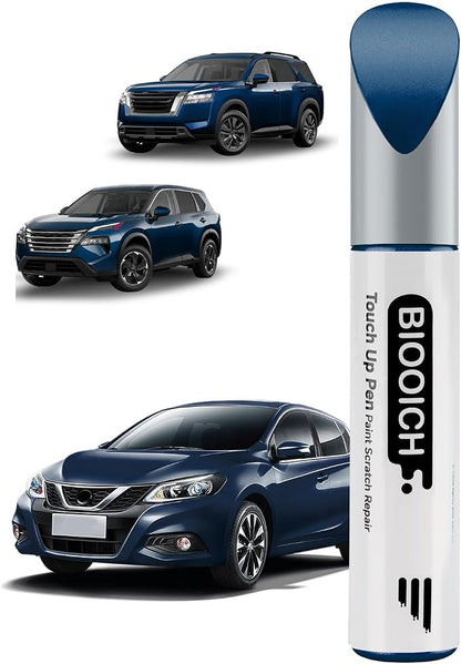 Touch Up Paint Pen Exact Color Match Car Chip and Scratch Repair (for Nissan, Caspian Blue Metallic(RBY))