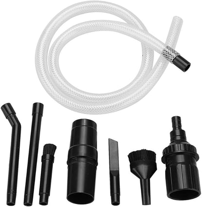 Vacuum Cleaner Attachments, 9Pcs Car Detailing Brush Set, Micro Cleaning Kit, Universal Vacuum Cleaner Accessories for 32mm and 28mm Vacuums, Black