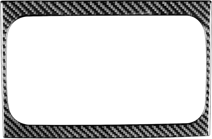 Real Premium Carbon Fiber Fit for Chevy Silverado/GMC Sierra 1500 2014-2018 for 2500/3500HD 2015-2019 Car Center Console Storage Box Frame Trim Decals Sticker Auto Interior Accessories Cover Black