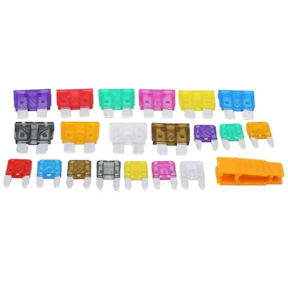 220Pcs Assorted Automotive Kit with Insulation Safety Box for Car Circuit Protection ABS Material Various Sizes Including Medium and Small