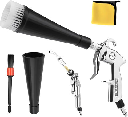GOCCIDA Air Blower Gun Interior Car Detailing Tools for Car Dry Cleaning with Nozzle and Dusting Brush (HCL-15-1)