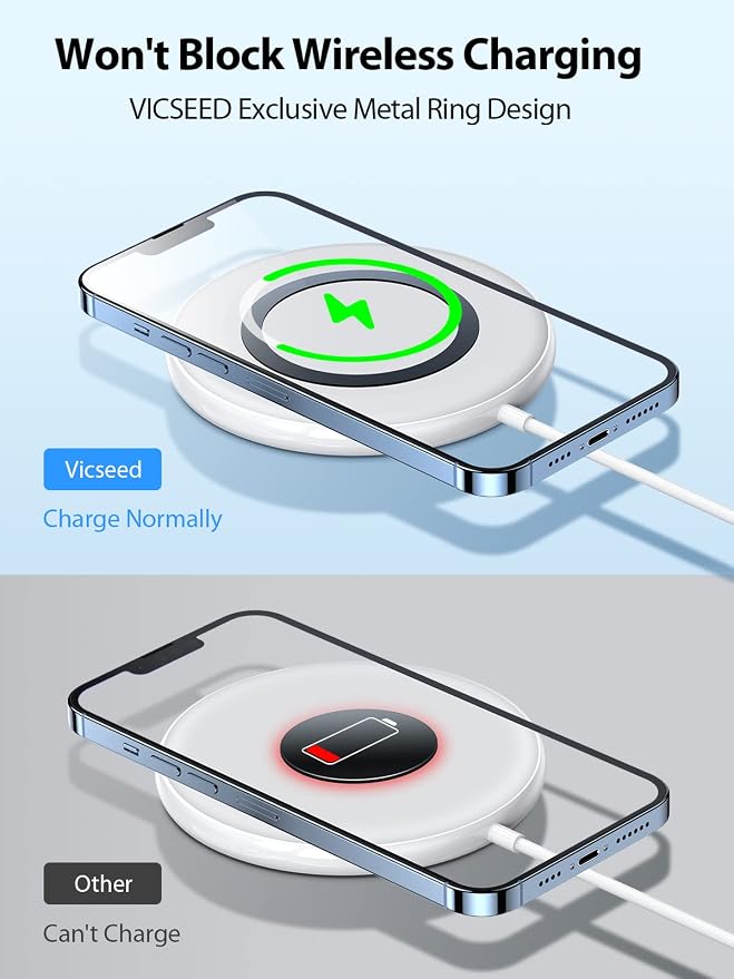 VICSEED for MagSafe Car Mount [Upgraded Strongest Magnet Power] Magnetic Phone Holder for Car Vent 360 Adjustable Magnetic Car Phone Holder Mount for iPhone 17 Pro Max 16 15 14 13 12 Plus Mini
