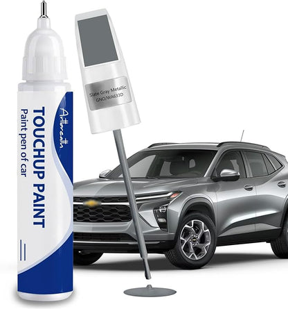 Slate Gray Metallic(GNO/WA633D) Touch Up Paint for Chevrolet-Exact Match–Chips and Nicks Car Paint Scratch Repair Kit Automotive Paint Pen for Silverado/Equinox EV/Tahoe/Colorado/Blazer/Express