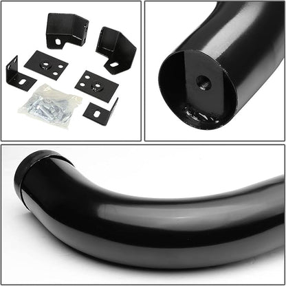 3 Inches Side Step Nerf Bar Running Board Compatible with Jeep Wrangler 87-06, Stainless Steel, Black Powdercoated