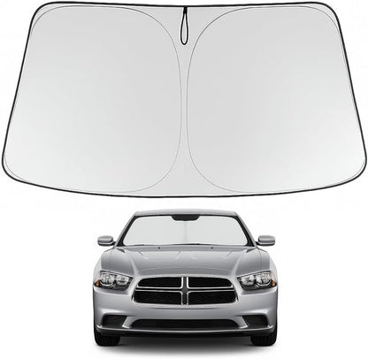 Proadsy 2026 Upgrade Front Windshield Sun Shade Foldable Sunshade Protector Custom for 2011-2023 Jeep Cherokee(Not for Jeep Grand Cherokee) Trailhawk Overland Limited Latitude Altitude Accessories