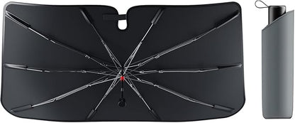 2026 Upgraded Car Windshield Sun Shade Umbrella, UV & Heat Block, Foldable Front Window Cover – Keep Interior Cooler, Protect Dashboard & Seats – Universal Fit for SUV, Truck, Sedan (57"x31.5")