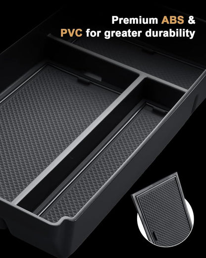 ECOZEN Center Console Organizer For 2018-2026 Mercedes G Class SUV G 350/G 550/G 580/AMG G 63 - Armrest Box Storage Tray Compatible with 2018-2026 Mercedes G Wagon Accessories Armrest Organizer ABS