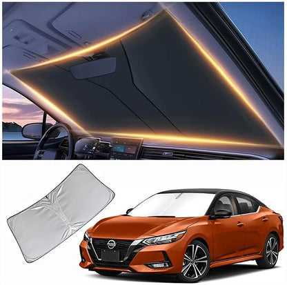 Windshield Sun Shade for Nissan Sentra Front Window Shades Cover for 2010-2025 Sentra Windshield Sun Visor Protector Car Accessories (for Nissan Sentra)