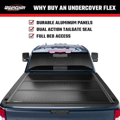 RealTruck UnderCover Flex Hard Folding Truck Bed Tonneau Cover | FX21004 | Fits 2004 - 2014 Ford F-150 6' 7" Bed (78.8")