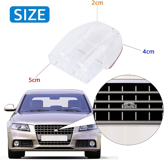 4 Pcs Car Deer Whistle, Save A Deer Whistles Deer Warning Devices Units for RVs Vehicles Motorcycles, Dual Construction Automotive Safety Kits Gifts with Extra Tapes - Transparent