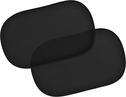 EcoNour Car Side Window Shade for Baby - 2 Pack | Car Window Shade for Sun Glare, Heat and UV Protection | Rear Side Window Sunshade for Privacy Blackout Car Accessories | Medium (20"x12")