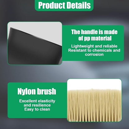 Car Interior Dust Brush, Soft Bristles Auto Exterior Cleaning Whisk Broom, No-Scratch Car Dashboard Detailing Brush, Vehicle Dusting Tool for Leather, Air Conditioner Vent (2PCS)