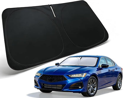 Windshield Sun Shade for 2021-2026 Acura TLX Accessories, Car Front Window Sun Visor Protector & Heat Shield | 240T Sunshade Protection Blocks UV Rays Keep Your Car Cooler