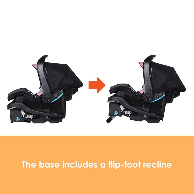Baby Trend EZ-Lift™ PRO Infant Car Seat, Dash Rose – Lightweight Premium Carry, Plush Infant Cushioning, Adjustable Harness Support