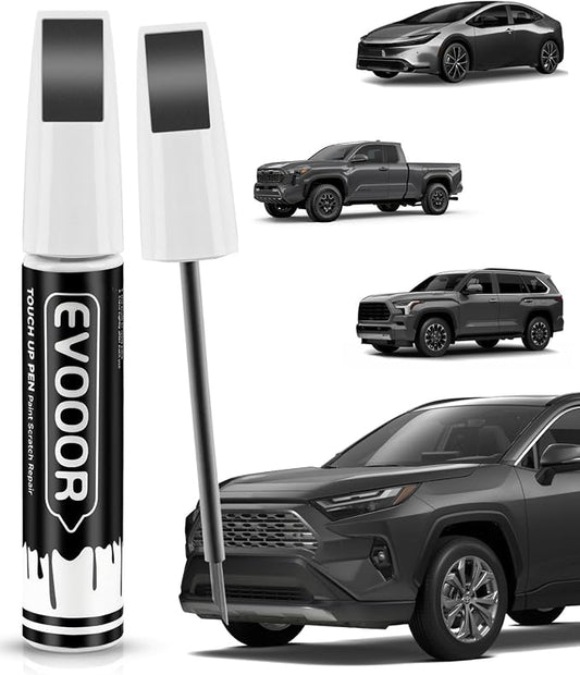 1G3 Magnetic Gray Metallic Touch Up Paint Compatible with Toyota Exact Match 2 in 1 Touch up Paint for Chips and Nicks Repair
