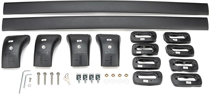 220lbs Lockable Roof Rack Cross Bars | Compatible with Toyota Highlander 2014-2019 XLE Limited & SE LE & LE Plus | Heavy Duty Aluminum Roof Rails Crossbars Rooftop Luggage Carrier